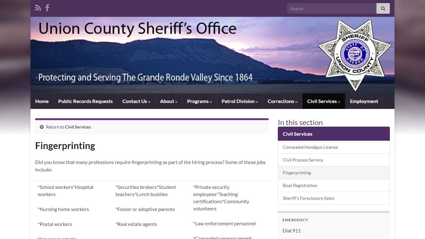 Fingerprinting – unioncountysheriff.us